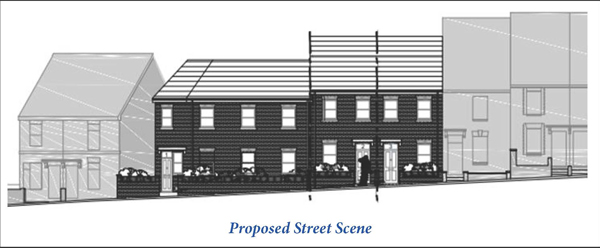 Lot: 110 - LAND WITH PLANNING FOR THREE HOUSES -